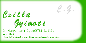 csilla gyimoti business card